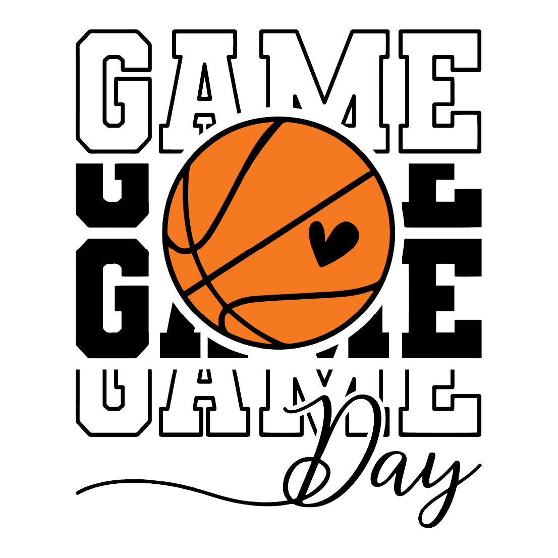 Basketball Game Day - DTF Transfer