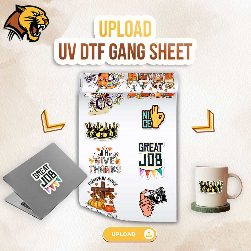 Upload Your UV DTF Sticker Gang Sheet