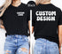 Black t-shirt with &