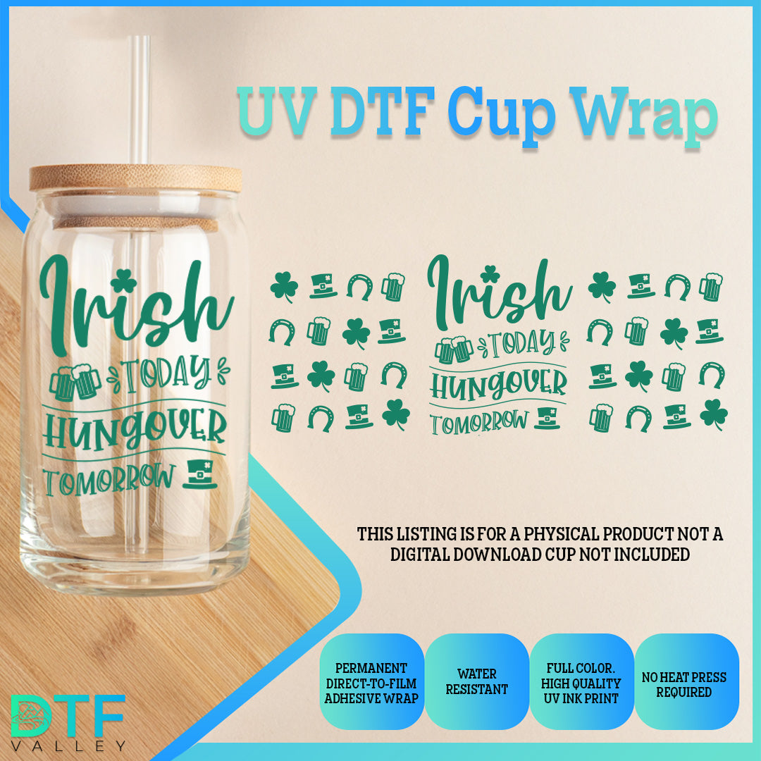 Irish Today and Tomorrow Hungover, Customizable Name Saint Patrick&