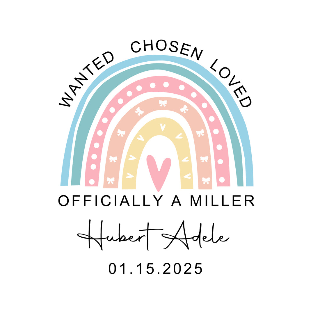 Wanted Chosen Loved Officially A | Custom DTF Transfer, DTFValley
