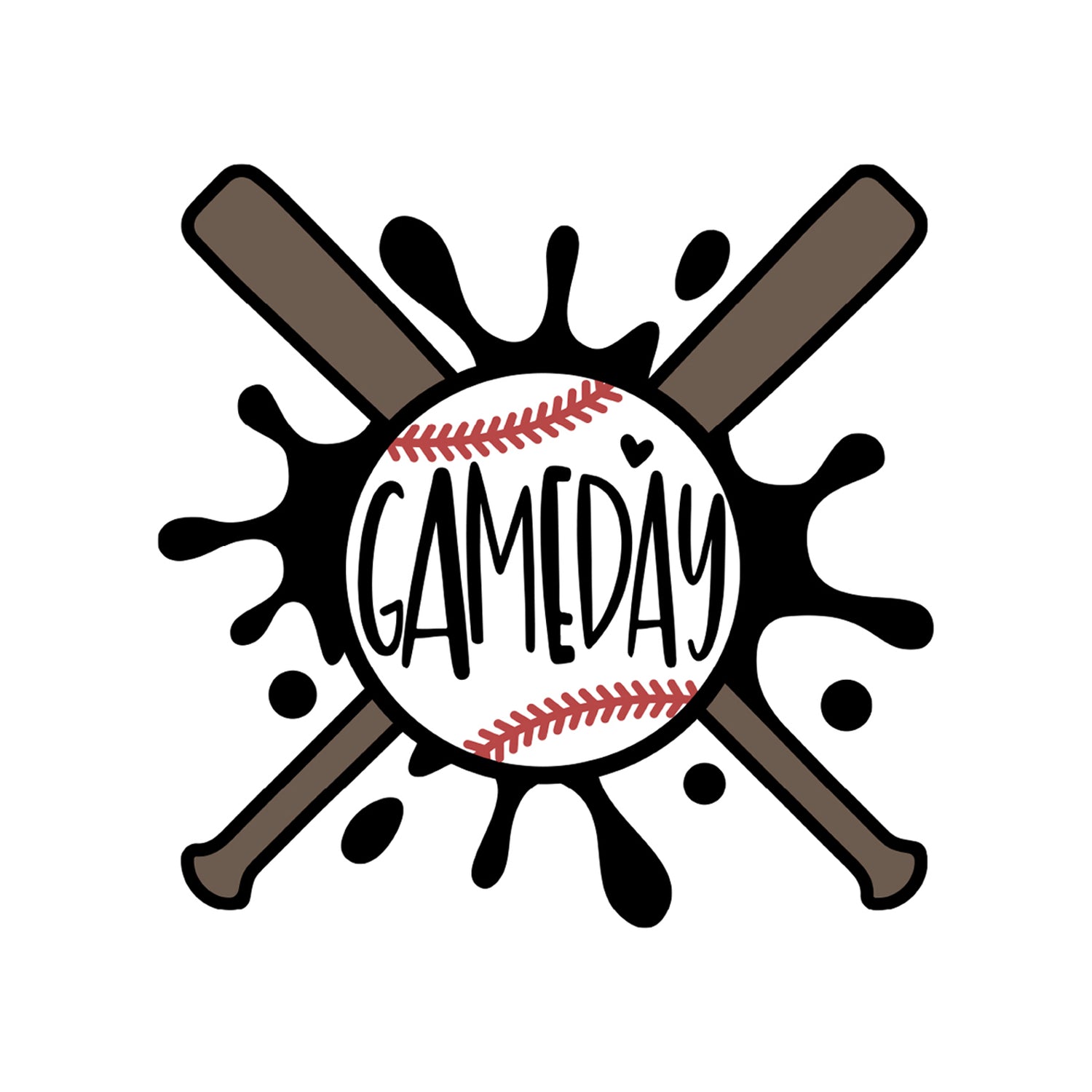 Baseball Bat Ball Game Day - DTF Transfer