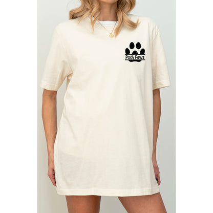 Custom Name Pawprint T-Shirt: Vet Tech Gift, Dog Cat Mom Tee