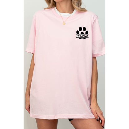 Custom Name Pawprint T-Shirt: Vet Tech Gift, Dog Cat Mom Tee