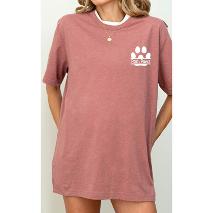 Custom Name Pawprint T-Shirt: Vet Tech Gift, Dog Cat Mom Tee